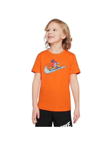 T-shirt Nike Boxy Enfant - Orange