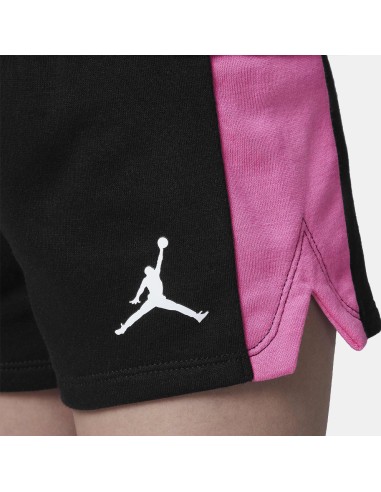 Completo Bambina Jordan Air Stacked - Nero/Fucsia