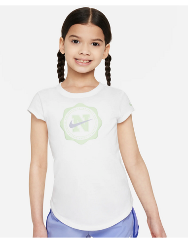 T-shirt Bambina Nike Prep in Your Step Tee - Bianco