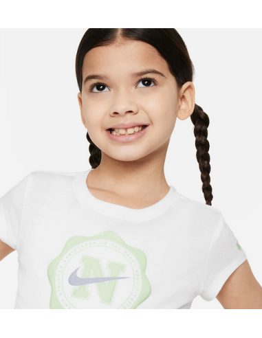 Camiseta Nike Prep in Your Step Tee Niña - Blanco