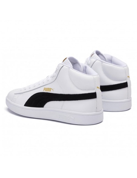 Puma Smash v2 Mid Herren-Laufschuhe – Weiß