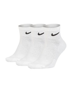 Drei Paar Nike Everyday Cushion Socken – Weiß