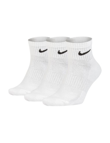 Trois paires de chaussettes Nike Everyday Cushion - Blanc