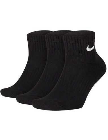 Drei Paar Nike Everyday Cushion Socken – Schwarz