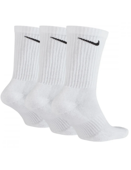 Tres pares de calcetines Nike Everyday Cushioned Crew - Blanco