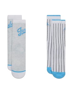 Due Paia di Calzini Jordan MVP - Bianco/Celeste 2