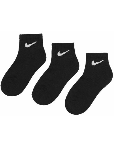 Drei Paar Nike Basic Pack Knöchelsocken – Schwarz