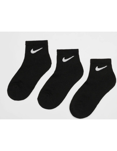 Drei Paar Nike Basic Pack Knöchelsocken – Schwarz