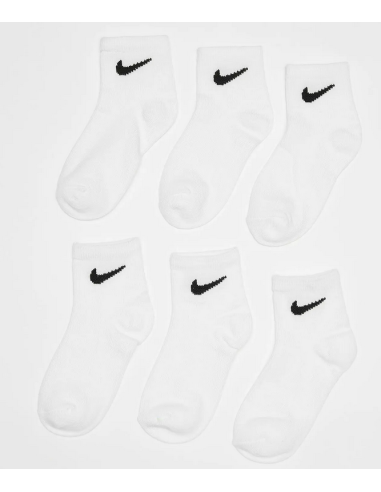 Seis pares de calcetines tobilleros Nike Basic Pack - Blanco