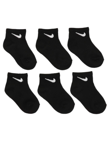 Seis pares de calcetines tobilleros Nike Basic Pack - Negro