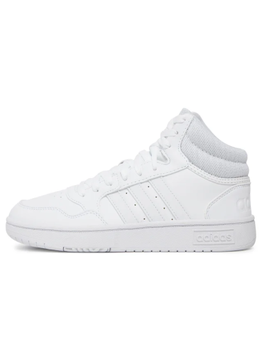 Chaussures Adidas Hoops 3.0 Mid pour hommes - Blanc