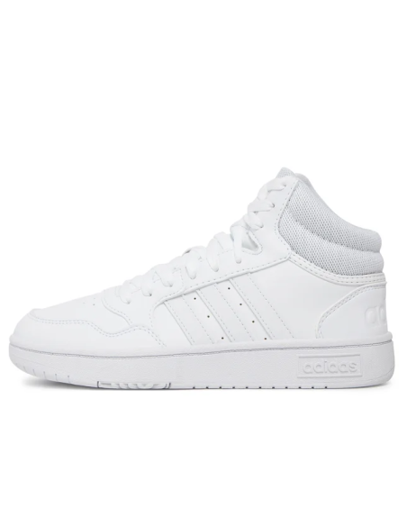 Scarpe Uomo Adidas Hoops 3.0 Mid - Bianco