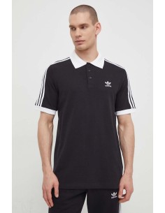 Polo Uomo Adidas Adicolor Classics 3-Stripes - Nero