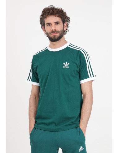 Camiseta Adidas Adicolor Classics 3 Rayas Hombre - Verde