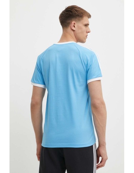 Camiseta Adidas Adicolor Classics 3 Rayas Hombre - Azul Claro