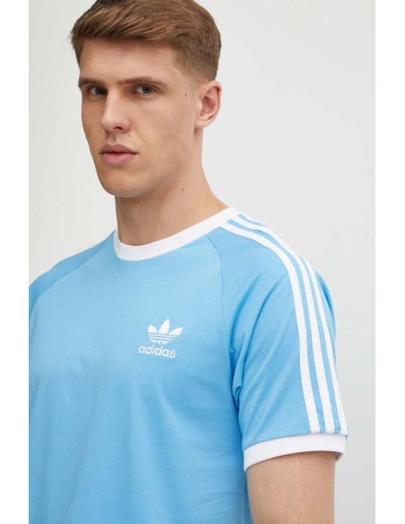 Adidas Adicolor Classics 3-Streifen Herren T-Shirt - Hellblau