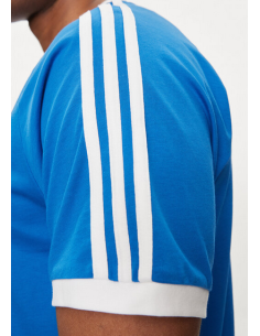 Camiseta Adidas Adicolor Classics 3 Rayas Hombre - Azul 2