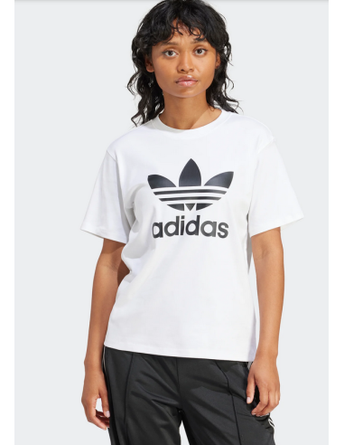 T-shirt Femme Adidas Trefoil Regular - Blanc