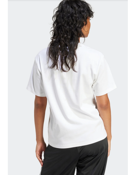 T-shirt Donna Adidas Trefoil Regular - Bianco