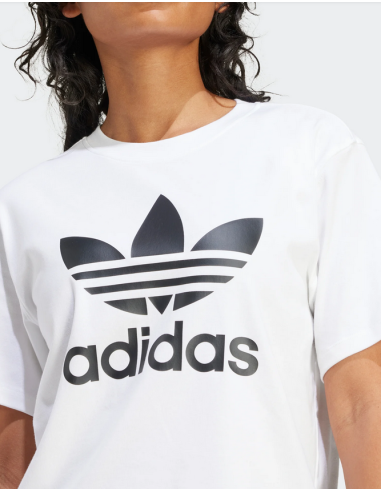 Camiseta Adidas Trefoil Regular - Mujer - Blanco