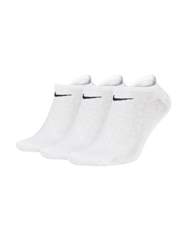 Drei Paar Nike Fantasmini Lightweight Dri-Fit Socken – Weiß