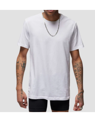 2 X T-shirt Uomo Jordan Flight Base Tee Cotton Stretch 2 - Bianco