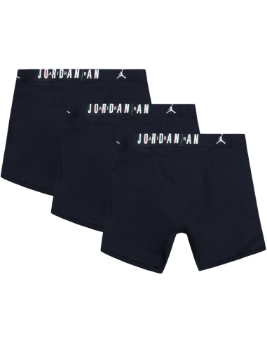 Drei Jordan Flight Cotton Stretch Boxershorts – Schwarz