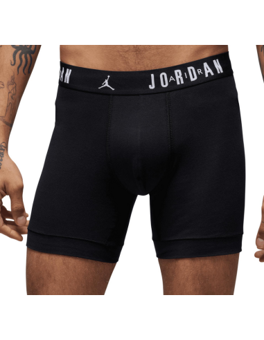 Three Jordan Flight Cotton Stretch Boxers - Black