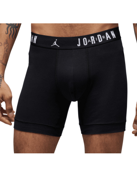 Three Jordan Flight Cotton Stretch Boxers - Black