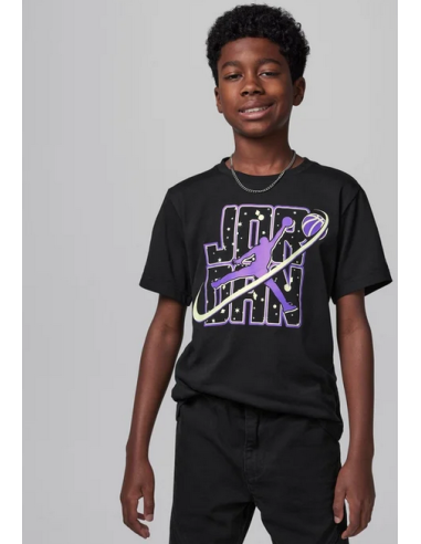 Jordan Flight Galaxy Glow Boy's T-shirt - Black