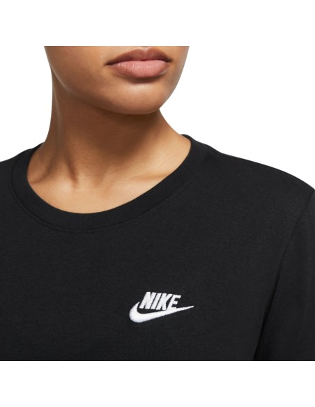 Camiseta Nike Club Essentials Mujer - Negro