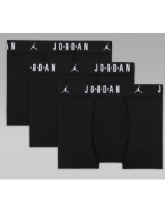 Three Jordan Flight Cotton Stretch Boy's Boxers - Black 2