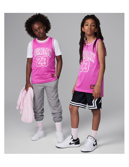 Débardeur de Basketball Fille Jordan 23 - Fuchsia