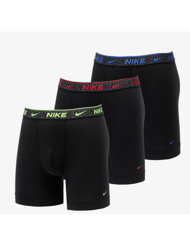 Drei Nike Everyday Cotton Stretch Boxershorts – Schwarz