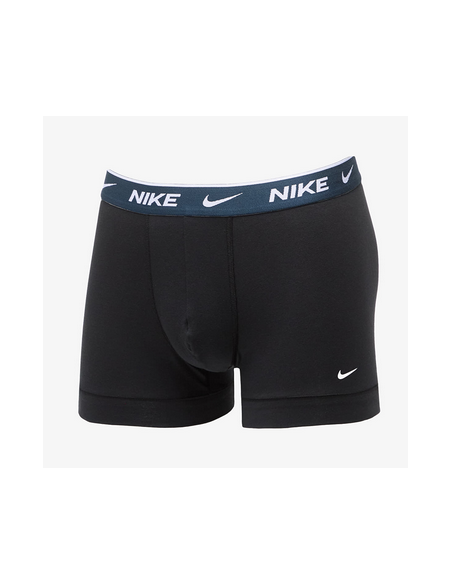 Three Nike Everyday Cotton Stretch Boxers - black