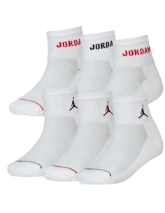 Sei Paia di Calzini Jordan Legend Ankle - Bianco