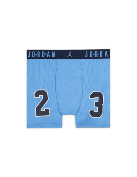 Due Boxer Ragazzo Jordan Flight Micro - Azzurro/Rosso