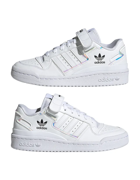 Scarpe Ragazza Adidas Forum Low - Bianco
