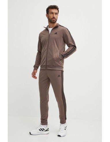 Adidas 3 Stripes Men's Tracksuit - Brown