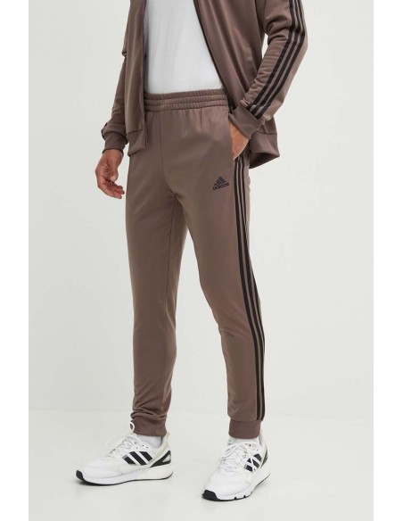 Tuta Uomo Adidas 3 Stripes - Marrone