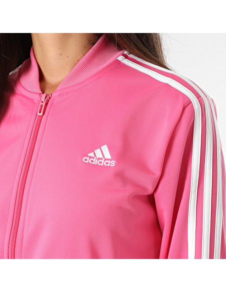 Tuta Adidas Donna Essentials 3-Stripes - Rosa