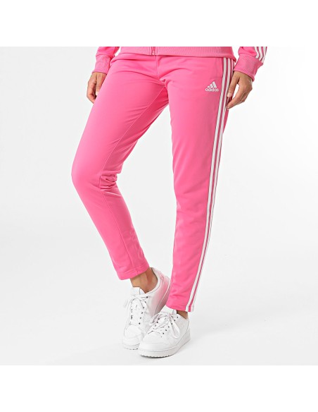 Adidas Women's Essentials 3-Stripes Tracksuit - Pink