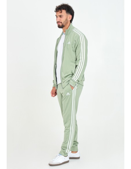 Adidas 3 Stripes Herren-Trainingsanzug – Grün