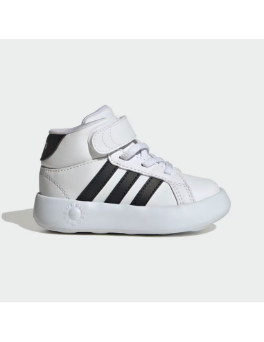 Adidas Grand Court Mid Child Shoes - White/Black