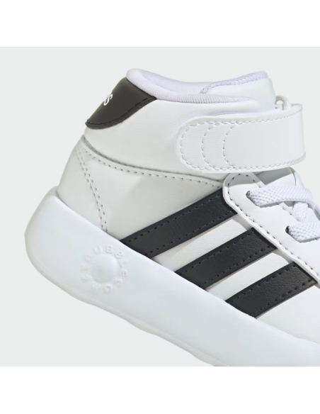 Scarpe Bambino Adidas Grand Court Mid - Bianco/Nero