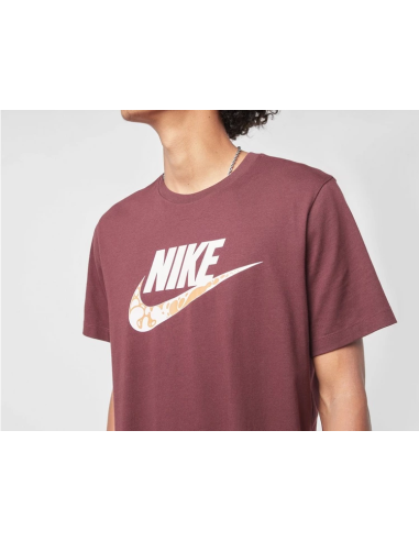 Nike NSW Tee12MO Futura Herren-T-Shirt – Bordeaux