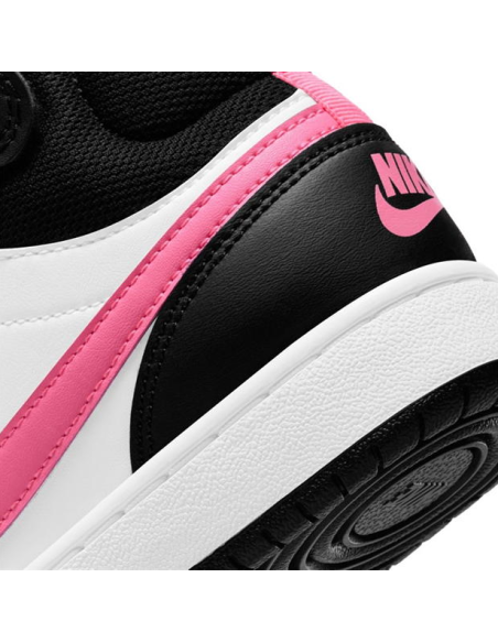 Nike Court Borough Mid 2 (GS) Girls' Shoes - White/Black/Fuchsia