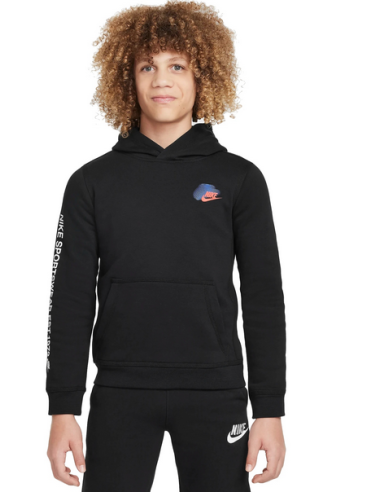 Felpa Ragazzo Nike Sportswear Standard Issue - Nero