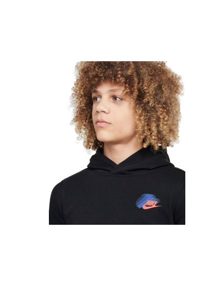 Felpa Ragazzo Nike Sportswear Standard Issue - Nero