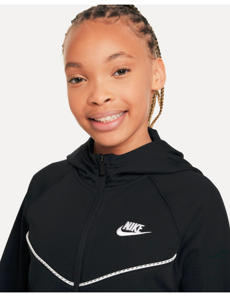 Nike SportSwear Mädchen-Trainingsanzug – Schwarz